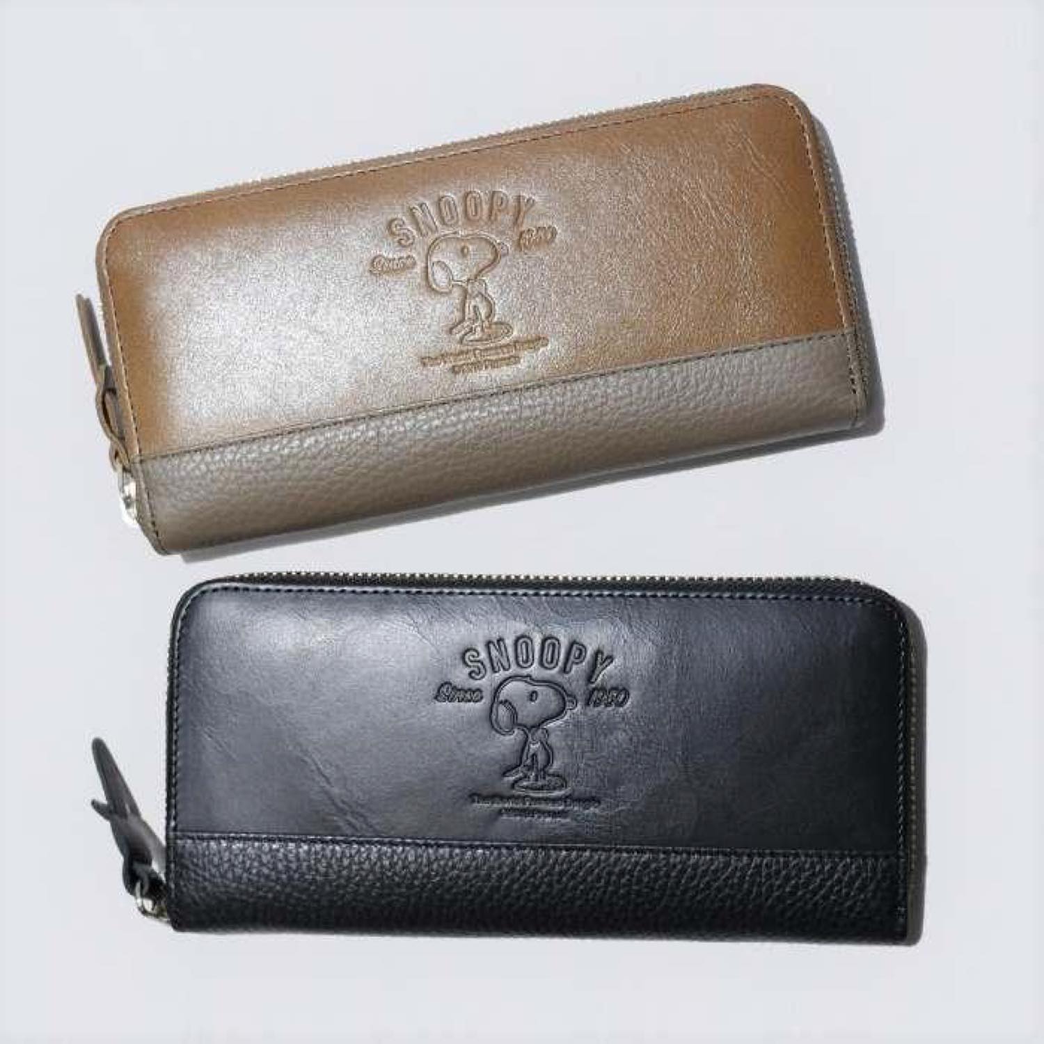 SNOOPY/スヌーピー/PEANUTS/ピーナッツ/蝶ネクタイ/R束入れ財布/本革