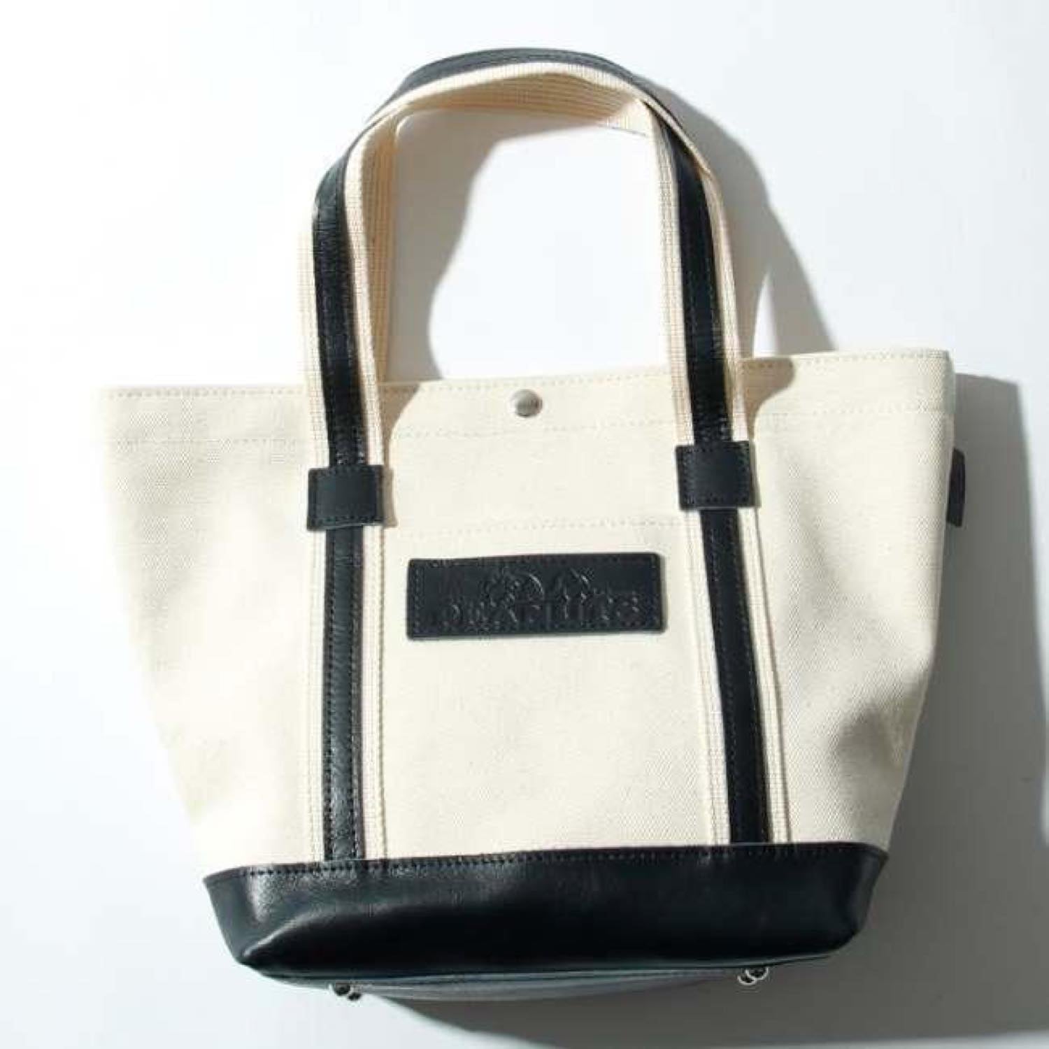 Snoopy Leather Collection/スヌーピー/レザー×キャンバストート M