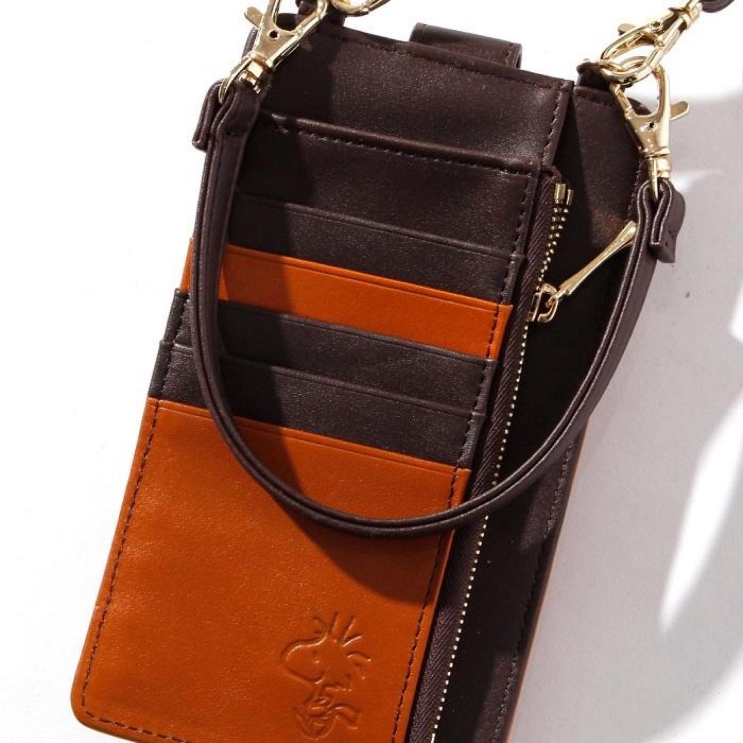 Snoopy Leather Collection/スヌーピー/財布機能付2wayショルダーバッグ/ウォーク