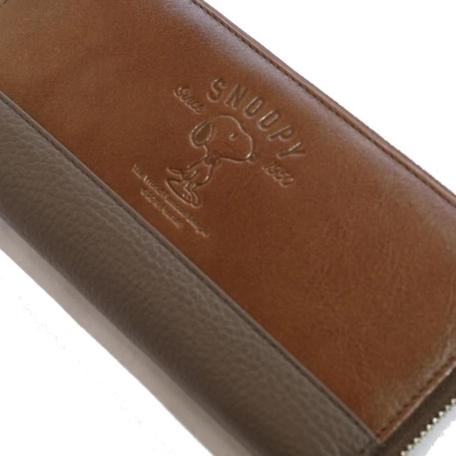 SNOOPY/スヌーピー/PEANUTS/ピーナッツ/蝶ネクタイ/R束入れ財布/本革