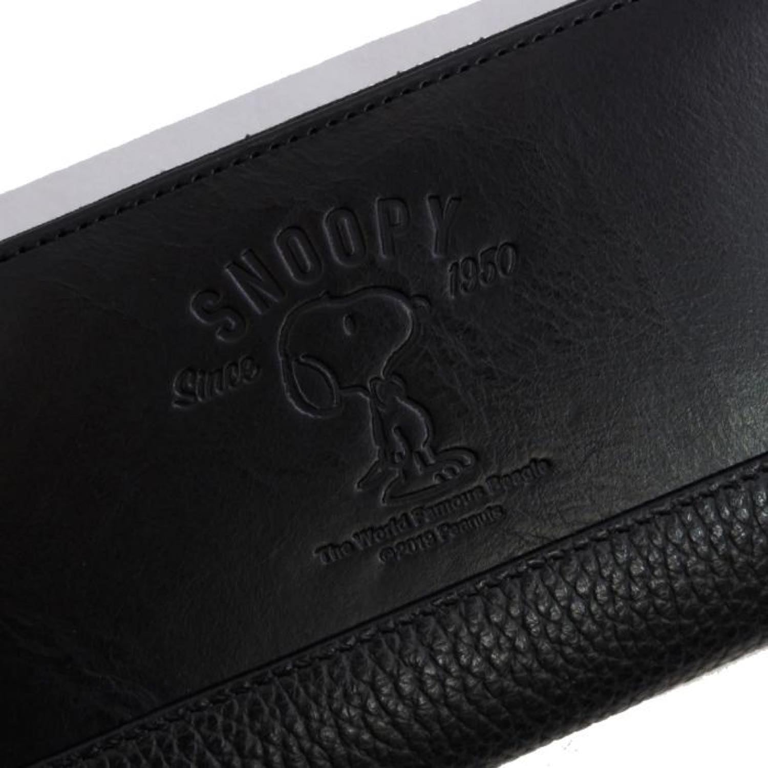 SNOOPY/スヌーピー/PEANUTS/ピーナッツ/蝶ネクタイ/R束入れ財布/本革