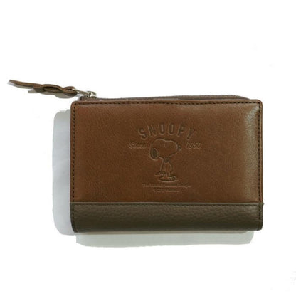SNOOPY/スヌーピー/PEANUTS/ピーナッツ/蝶ネクタイ/外ＬＦ二つ折り財布/本革