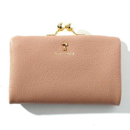 SNOOPY/スヌーピー/PEANUTS/ピーナッツ/スモーキーパステル/ がま口二つ折れ/本革