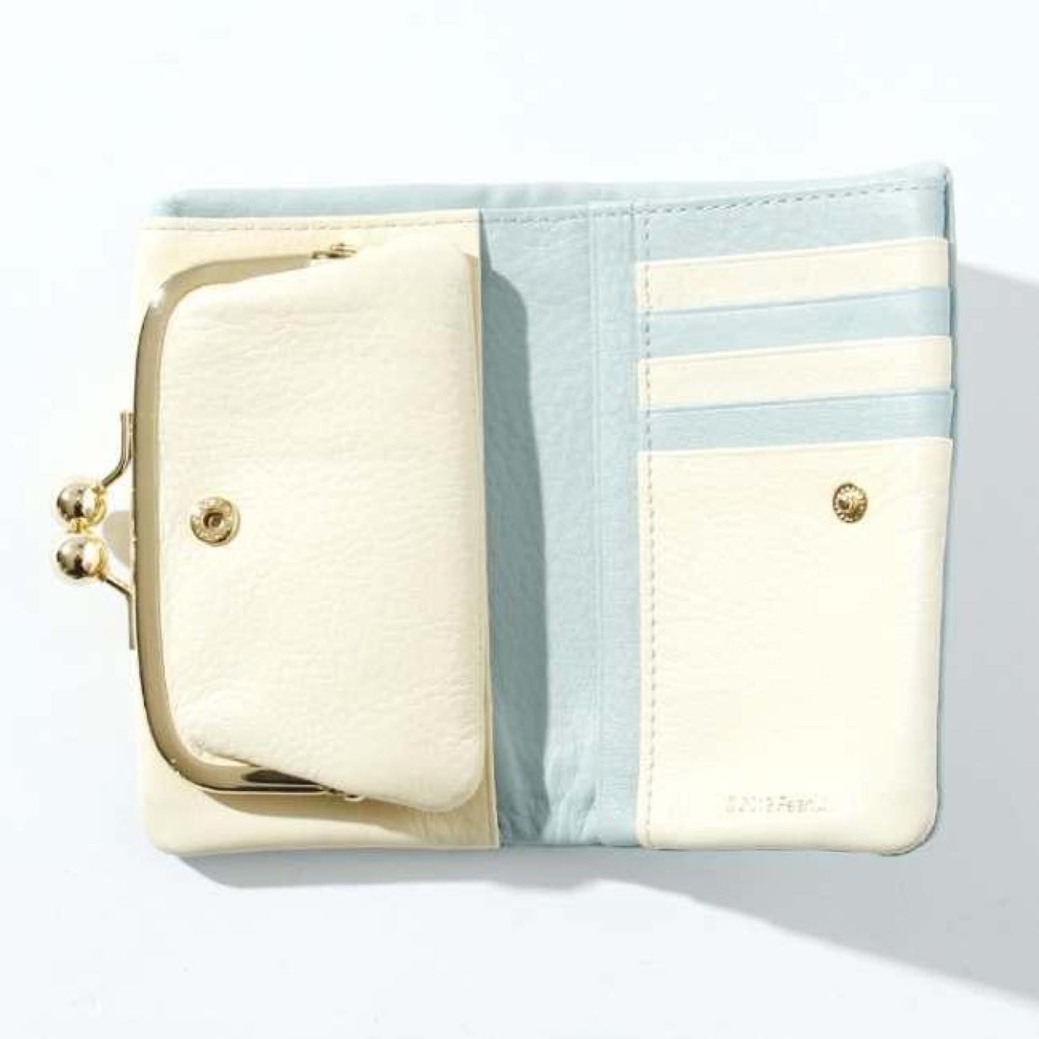 SNOOPY/スヌーピー/PEANUTS/ピーナッツ/スモーキーパステル/ がま口二つ折れ/本革