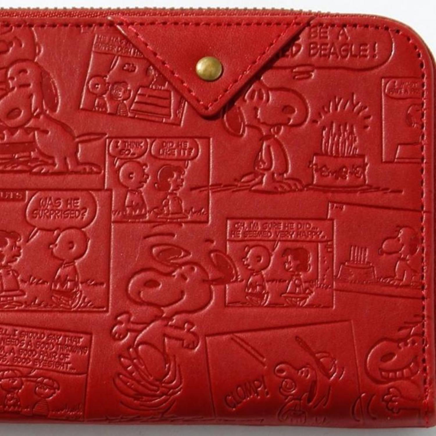 SNOOPY/スヌーピー/PEANUTS/ピーナッツ/XIコミック/スリムLF長財布/本革