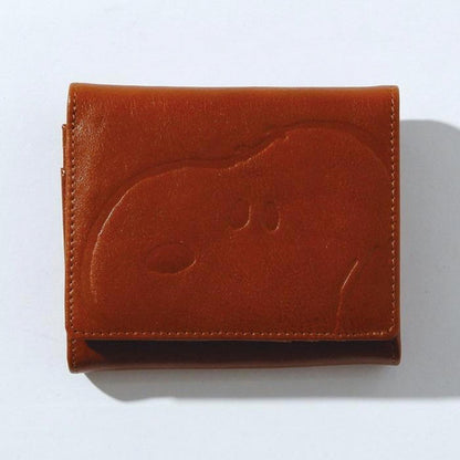 SNOOPY/スヌーピー/PEANUTS/ピーナッツ/FACE/二つ折れ財布/本革