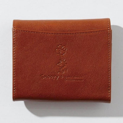 SNOOPY/スヌーピー/PEANUTS/ピーナッツ/FACE/二つ折れ財布/本革